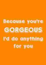 You’re gorgeous, Babybird Lyrics created by Yorkshire Pudding Designs