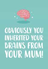 'Inherited from Mum' Exam Congratulations Card created by The Cake Thief