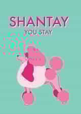 Shantay You Stay - Fabulous Poodle birthday / Valentines Card  created by Ryan Hodge 