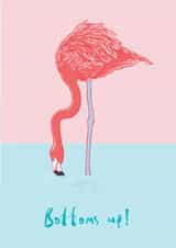 Pink Flamingo Birthday Card  created by Ryan Hodge 