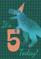 5th Dinosaur Birthday Card created by Kamilya Panina