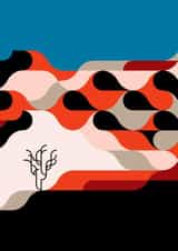 Red Dunes of Sossusvlei Greeting Card created by Yijing Li