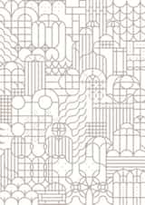 London Window Design Greeting Card created by Yijing Li