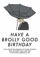 Brolly Good Sweary Birthday created by Emma Blue