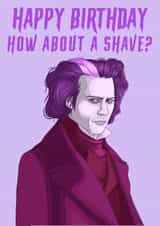 Sweeney Todd Birthday Shave created by Morgan Masters