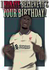 Ibrahima Konate LFC Birthday Card created by SX2Prints