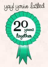 Yay, You've lasted 40 years together Emerald Anniversary created by Fay Dixon Design