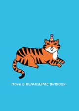 Have a roarsome birthday card created by Emelia Brooks