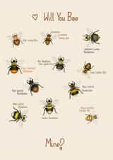 Will you Bee mine - British Bees created by PetitArt