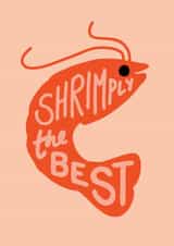 Shrimply The Best Appreciation Card created by Evannave