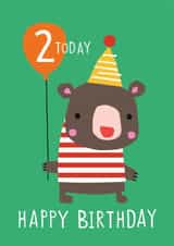 cute 2nd birthday card created by Dawn Machell