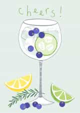 Cheers G&T card created by Pablo and Pickle Studio