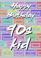 Happy Birthday 90s kid card created by StuArt