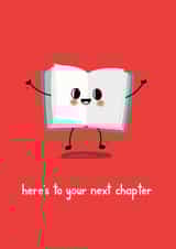 Next Chapter Good Luck Card created by Paper Jungle