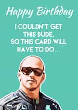 Lewis Hamilton True Fan Birthday Card created by The Blue Carrot Co
