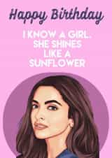 Deepika Padukone Birthday Card created by The Blue Carrot Co