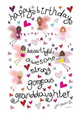 Fairy Birthday Card for a Beautiful Granddaughter created by The Girl Power Fairies
