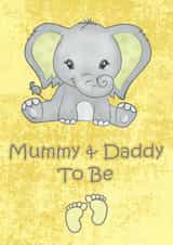 Mummy and Daddy To Be, Surprise Sex Baby Congratulations Card created by Vivid Variations