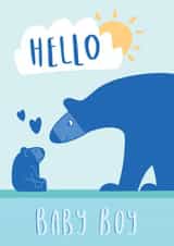 Blue Baby Bear Card created by Big Pencil Prints