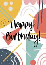 Modern Abstract Birthday Card created by Nurture and Cheer