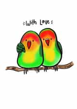 Love Birds, Love Card created by SootysSweetScribbles