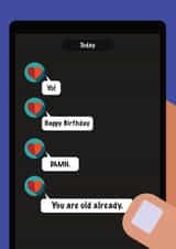 Happy Birthday. Damn you are old already. created by Hana Lai