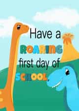 Roaring with dinosaurs back to school created by Spring of colors