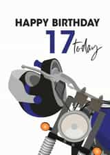 17th Birthday Motorbike card created by Jackie Ponwaye
