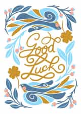 Clover birds Good Luck card created by catantrell