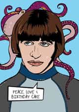 Ringo Starr Birthday Card created by Olivia Dimery