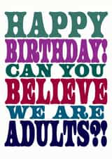 Adulting Birthday Card created by Dog Came To Stay