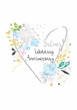 Silver Wedding Anniversary created by SABIVO Design by Sabina