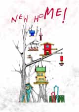 Birdie House Cute New Home Card created by Lena Zinovieva