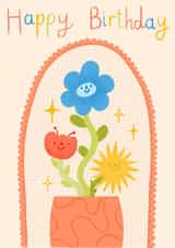 Happy Birthday Bright Flowers created by FluffyBee