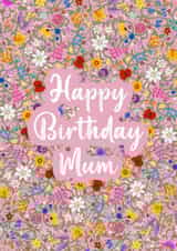 Happy Birthday Mum, wildflower design created by Jen James