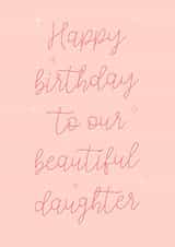 Pretty daughter birthday card created by The Girl Next Draw Cards