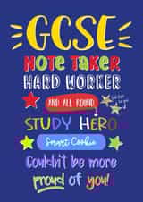 GCSE Exam congratulations for him created by Little Cat Creates