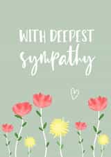 With deepest sympathy created by Back to the drawing board illustration