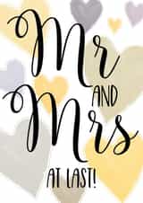 Mr & Mrs At Last Wedding Card created by Louise Potton Designs