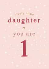 Daughter 1st Birthday card created by Too Wordy