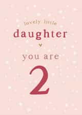 Daughter 2nd Birthday card created by Too Wordy
