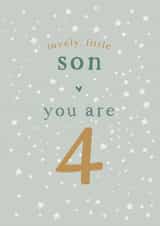 Son 4th Birthday card created by Too Wordy