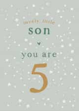 Son 5th Birtdhay card created by Too Wordy