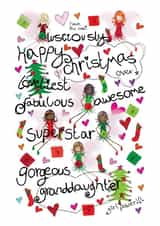 Christmas Fairy Girl Power for a gorgeous granddaughter - Christmas Card created by The Girl Power Fairies