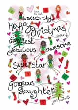 Christmas Fairy Girl Power for a gorgeous daughter - Christmas Card created by The Girl Power Fairies