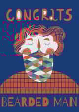 Congrats Bearded Man created by Kamilya Panina