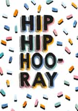 "Hip Hip Hooray" Congratulations Card created by Owen & Wolfey