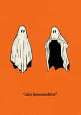 Funny Any Occasion Card - Halloween Ghosts - Nice Boobies created by Cards by Lee