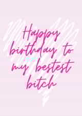 Bestest birthday card created by Jazzie Designs