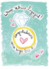 Engagement Card - shine bright like a diamond created by Owen & Wolfey